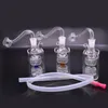 Portable pour voyage Femme Pipe à eau en verre Bong Ash Catcher Hookahs Heady Dab Rig Recycler Stereo Matrix Birdcage Perc avec Bangeroil Nail and Hose