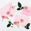 Emballage cadeau merci autocollants étiquette rose petite entreprise paquets de colis boîte d'emballage enveloppe féliciter faveur fournitures 1 pouce rouleau rond