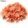 Dekoratif çiçekler 100pcs/çanta dayanıklı sahte çiçek kafası kumaş yapay geniş uygulama büyüleyici güzel çelenk