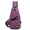 Taille Taschen Mode Schulter USB Lade Anti Diebstahl Brusttasche Casual Unisex Umhängetasche Schule Kurztrip Messengers