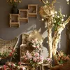 Decoratieve bloemen kransen enkele 5- Xinyi Rose dromerige tak zijde kunstmatige kerstdecor bruiloft diy artificals home z0z3