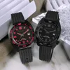 Armbandsur San Martin Pvd Black 6105 Abalone Diver Watch Men NH35 Automatiska mekaniska klockor Nylonband 20bar Datum Full lysande
