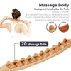 Ryggmassage Träterapi Lymfdränage Massage Roller Stick Verktyg Fascia Blaster Mage Celluliter för Nacke Midja Ben 230303