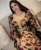 Etnische kleding Midden -Oosten Nationaal Kostuum Printing Borduurwerk Gilbab Moslim Damesjurk Arabische mode Abaya Islamitische Noble