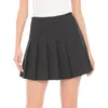 Skirts Women's High Waist Pleated Tennis Skirt JK Japan Korean Style Mini Gothic Y2k Girl Short Plaid Black