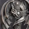 Chains Ancient Dragon Pendant Cross Necklace Christian Accessories Wing Mens Jewellery Men Jewelry