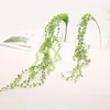 Decorative Flowers Artificial Fleshiness Lover Tears Succulents Pearls Fleshy Vine Flower Hanging Rattan Wall Garden Home Decor Fake Plants