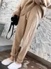 Pantalon femme tricot ample femme automne hiver 2023 Harem taille élastique torsion radis pull Streetwear femmes