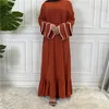 Etnische kleding Ramadan Eid Mubarak Abayas voor vrouwen gewaad Femme Turkije Kaftan Islam Pakistan Moslim Voin Up lange jurk Caftan Marocain