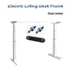 Elektrisch stand-up bureau tillende bureau frame drieketig stalen automatische lift stand-up bureau dubbele motor drie sectie eenvoudige lifttafel