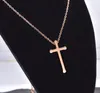 Pendant Necklaces Trendy Cross Necklace For Men Silver Color Crucifix Male Jewelry Religious Christian