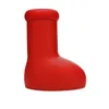 2023 New Big Red Boot Mens Mulheres Designer sobre o joelho Botas Pai-filho família unificada diversão Restaurar animação Plataforma de borracha Chuva Bootie Tamanho 28-489876158