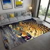 Carpets Home Carpet On The Floor 3D Animal Printed Big Living Room Soft Sponge Bathroom Mat Absorb Anti-slip Rug Tappeto Cucina