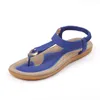 Sandaler Storlek 35-42 Kvinnor Sandal Flat Heel Sandalias Femininas Summer Casual Single Shoes Woman Soft Bottom tofflor