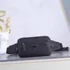 Revnylon Saffiano Belt Bag Sag Triangle Нейлоновая талия Дизайнер-дизайнерский кошелек Cash Coin Swork Sumbage