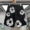 Menshorts 2022 Kapok Foam Full Print Drawstring Elastic Midje Sports Shorts T230303