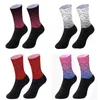 Herrstrumpor 2022 Anti Slip Seamless Cycling Socks Integral Molding Hightech Bike Socks Compression Cykel utomhus Running Sport Socks Z0227