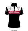 F1 Polo Homme Formule 1 Alfa Romeo Team Sauber Racing Raikkonen Été 2022 Lâche Casual Sports Fan Moto T-Shirt