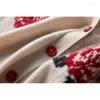 Femmes tricots automne hiver Vintage tricoté Cardigan femmes pull manteau Jacquard armure à manches longues hauts ample Femme pull chandails 2023