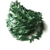 Decorative Flowers 7.5M Silk Garland Green Leaf Iron Wire Artificial Flower Vine Rattan For Home Decor Wedding Decoration DIY Wreath