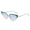 Fashionabla Cat Eye Solglasögon för män och kvinnor Ocean Color Ladies Eyeglasses Summer Touring Outdoor Sun Glasses