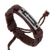 Charm-Armbänder, trendiges Vintage-Leder, geflochtenes Kreuz-Armband, Herrenmode, Hip Hop, Punk-Schmuck, Accessoires, Party-Geschenke