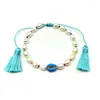 Bangle 5pcs/lot Cowrie Shell Wholesale Fresh Water Pearl Adjustable Bracelet
