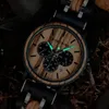 Polshorloges Bobo Bird houten heren Watch 2023 Luxe kwarts horloges voor mannen houten uurwerken chronograaf klokken geschenkdoos oem relogio masculin