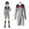 Anime Costumes Darling in the Franxx cosplay Hiro Ichigo Miku Kokoro Zero dwa mundurek szkolne cosplay come Wig buty anime Halloween strój Z0301