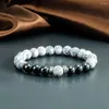 Bracciale personalizzato alla moda da uomo, braccialetto con perline in ematite, pietra naturale occhio di tigre, braccialetto da donna, regalo di gioielli di preghiera tibetana di Buddha