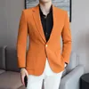 Abiti da uomo Blazer Multi Color Uomo Formal Suit Giacche Business Uniform Work Blazer Top Solid Regular Slim Fit For Big SizeMen's