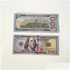 Autres fournitures de fête de fête 50 Taille US Dollars Prop Money Film Banknote Papier Nouveauté Jouets 1 5 10 20 100 Dollar Devise Faux C DhfliS33S