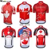Camicie da ciclismo Top Canada Style Weimostar uomo Pro Team maglia da ciclismo abbigliamento da ciclismo Abbigliamento da bicicletta Bike Jersey Ropa Ciclismo Top T230303