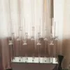 decoration Wholesale 3heads/4 heads/5/6/7/8/910/11/12/13/14/15 arms clear tall cheap crystal candelabra glass candle holder wedding table tree centerpieces imake640