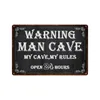 My Rules Caution Metal Tin Sign Vintage Warning Plate Funny Painting Man Cave Metal Sign For Bar Club Game Room Wall Decor personalized Tin Signs Size 30X20CM w01