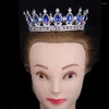CLIPS HABELA Pink Red Blue Girls Party Performance Use Tiara Lady's Wedding Noiva Tiaras