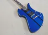 6 Strings Blue Electric Guitar with Humbuckers Rosewood Fretboard Can be Customized