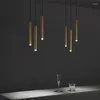 Hanglampen moderne eetlichten voor keukeneilanden café bar trap recht naar beneden licht minimalistisch slaapkamer bed klein kroonluchter