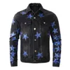 denim series launches men's denim jacket senior designer designs street pentagram trend cool star cool boy loose lapel handsome jacket denim jacket