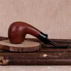 Smoking Pipes Mahogany Mini pipe, portable man silk bucket, dry tobacco bag, wooden hand grinding cigarette fittings.