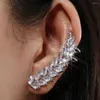 Boucles d'oreilles à tige Emmaya brillant cubique Zircon Punk Style longue oreille Clip pour femme moderne ornement mode Banquet ingénieux bijoux