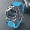 Cronografo al quarzo svizzero professionale Aerospace Evo Orologio da uomo Mariner quadrante blu GMT Secondo fuso orario Funzione Allarme Conto alla rovescia Time261B