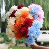 Dekorativa blommor Simulering 3 Heads Flower Party Wedding Hall Seting Home Decoration POGRAPHYS PROPS Artificial Arrangement Material