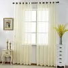 Curtain Plaid Gauze Sheer Tulle White Light-transmitting Thin Decorative