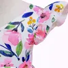 Girl's Dresses 2023 Baby Girl Princess Ball Gown Kids Floral Printed Patchwork Long Dress Infant Violin Piano Performance Come Kid Partywear W0224