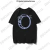 Off Herren T-Shirts Offs Sommermode Weiß und Mädchen tanzen Ölgemälde Kurzarm Unisex T-Shirt Bedruckter Buchstabe auf der Rückseite Drucken KSUD