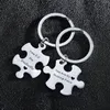 Keychains 2pcs paren Je bent mijn ontbrekende stuk Pit mij Roestvrij staal Keychain Keyring Gift Lover Valentines Day Gifts Puzzle