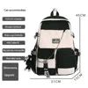 School Bags Korean schoolbag female student backpack large capacity fashion boy backpack computer bag femal school backpack school bags 230302