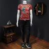 العلامة التجارية الفاخرة 2023 Degisner Men T Shirt طباعة tshirts قصيرة الأكمام غير الرسمية تي شيرت فضفاضة رجال Tee Crewneck كبير الحجم تي شيرت هيب هوب تي شيرت