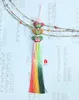 Vêtements ethniques Trois Cordes De Papillon De Mariée Hanbok Pendentif Décoration De Voiture Chinois Paix Noeud Hanfu PendentifEthnique